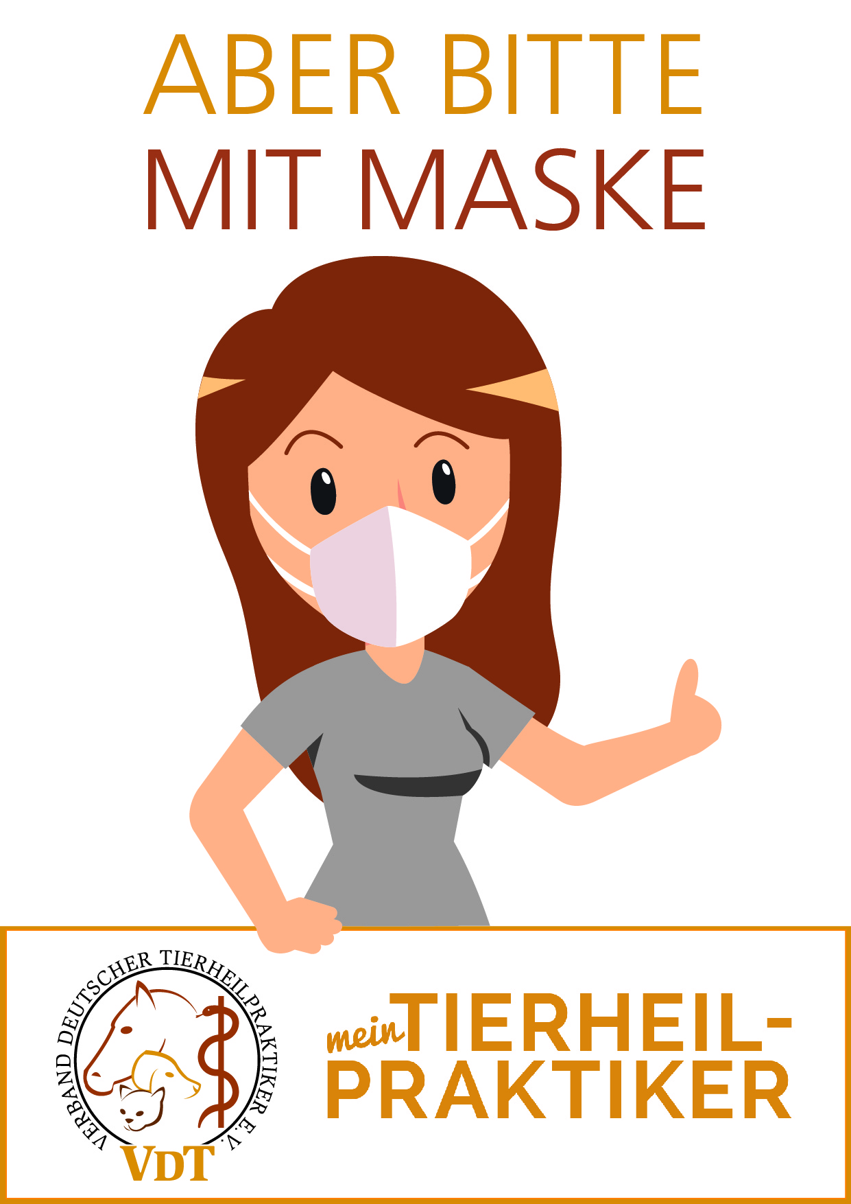 Plakat A4 Aber bitte mit Maske 2seitig 02